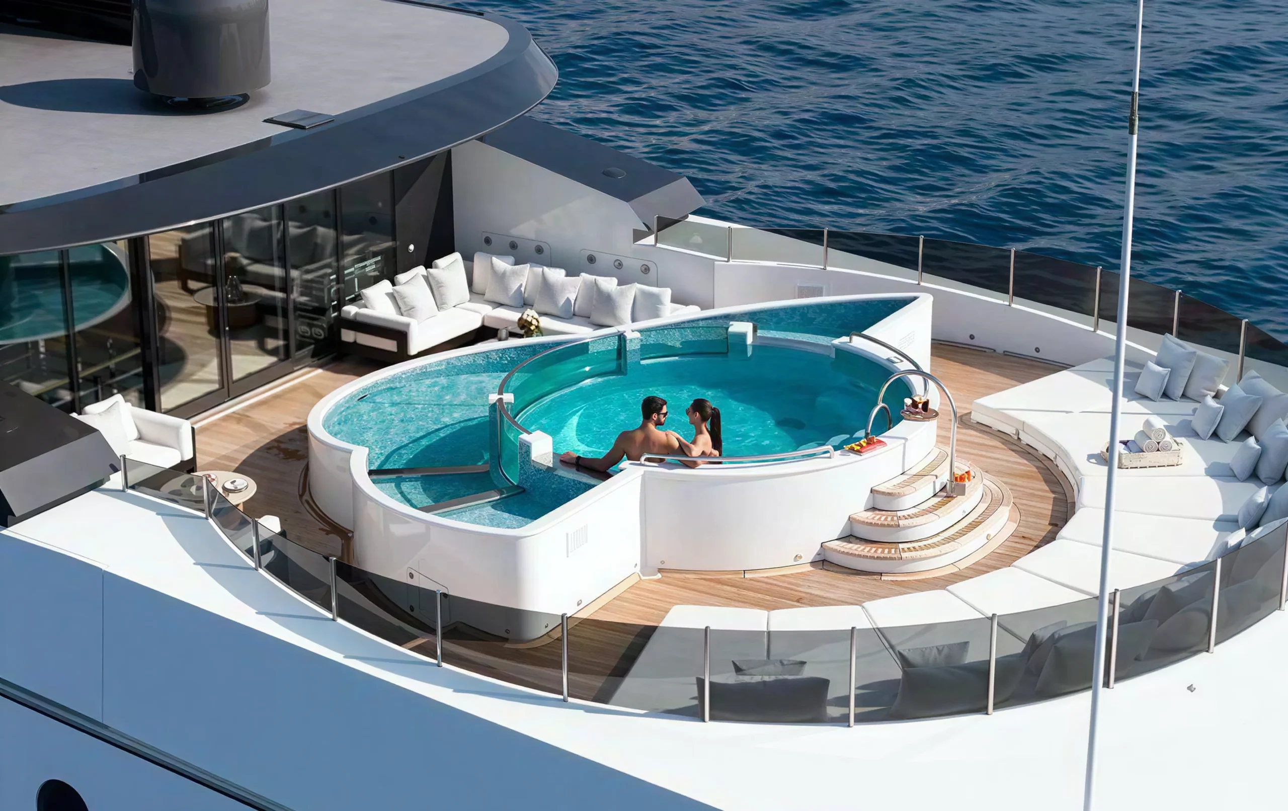 AHS (Oceanco 60M – M/Y AHS) - Front View