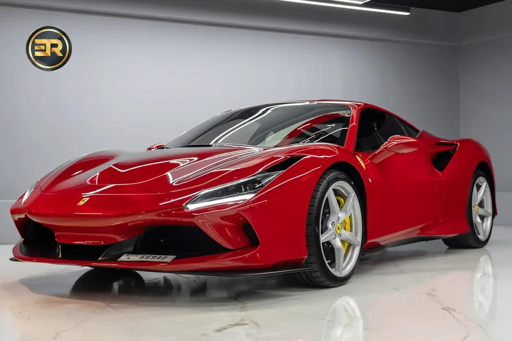 Rent Ferrari F8 Tributo Red in Dubai