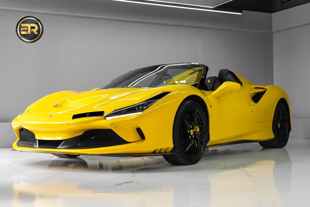 Rent Ferrari F8 Tributo Spyder Yellow in Dubai