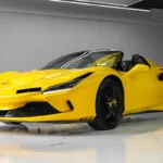 Rent Ferrari F8 Tributo Spyder Yellow in Dubai