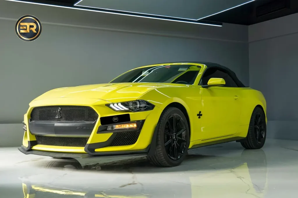 Rent Ford Mustang Yellow in Dubai