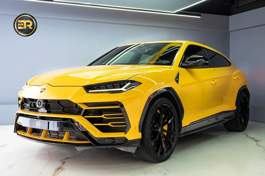 Rent Lamborghini Urus Yellow in Dubai