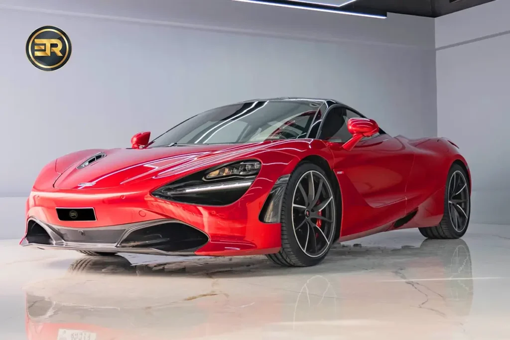 Rent Mclaren 720s Red in Dubai