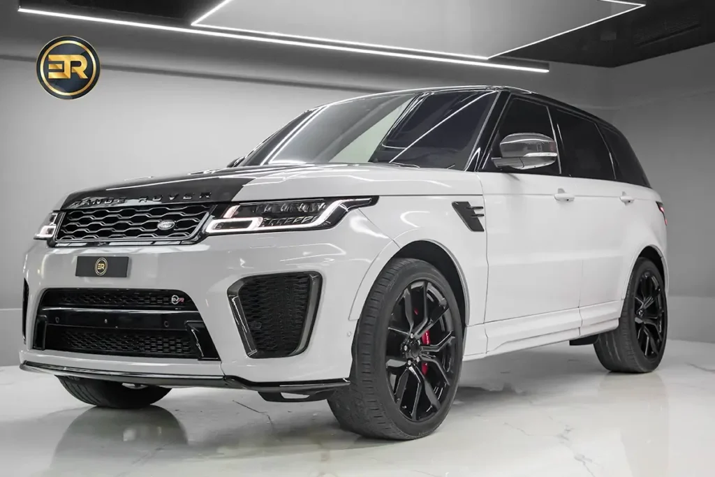 Rent Range Rover SVR Beige in Dubai