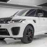 Rent Range Rover SVR Beige in Dubai