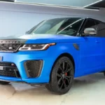 Rent Range Rover SVR Blue in Dubai