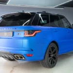 Rent Range Rover SVR Blue in Dubai