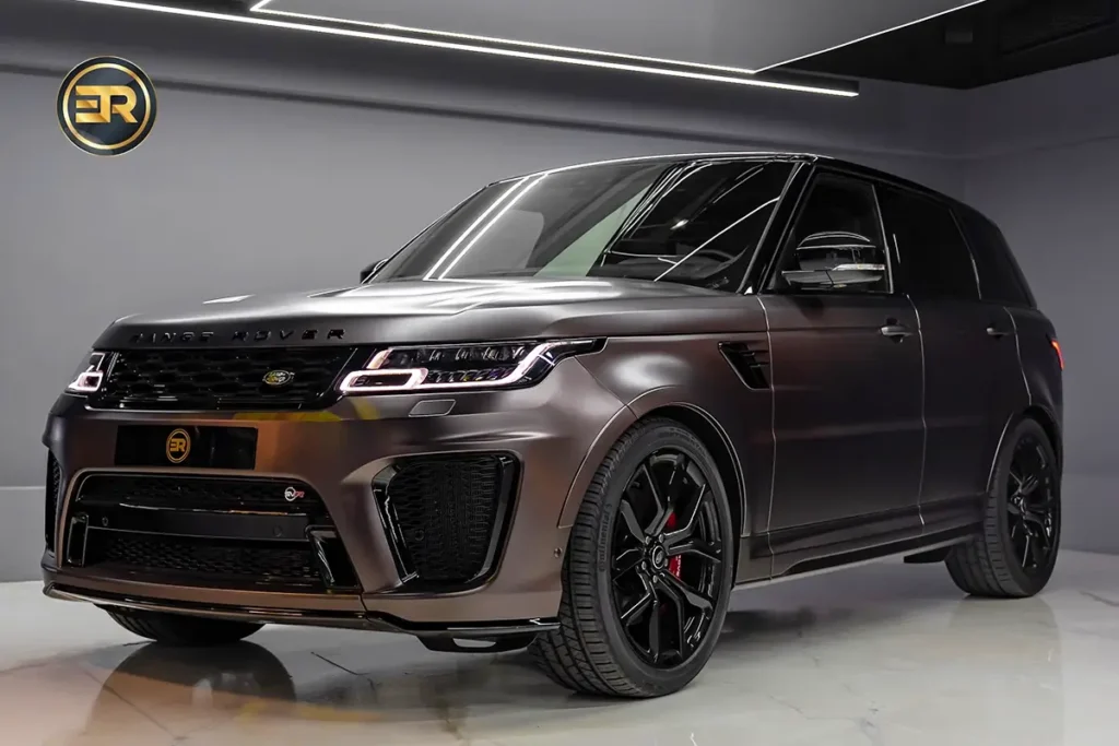 Rent Range Rover SVR Brown in Dubai