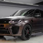 Rent Range Rover SVR Brown in Dubai