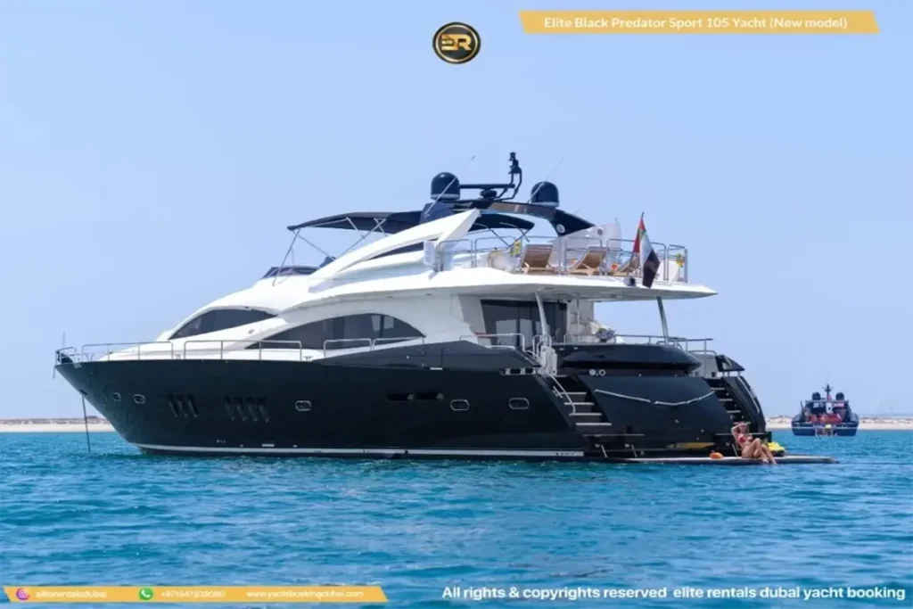 Elite Black Predator Sport Yacht 105