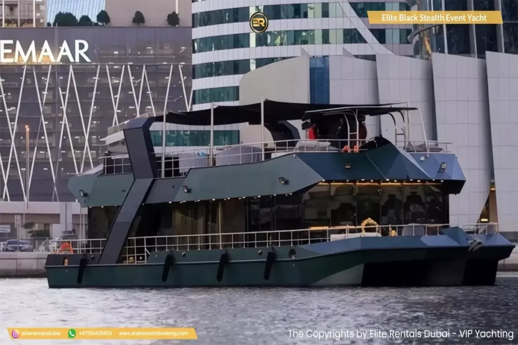 Elite Black Stealth Event Yacht
