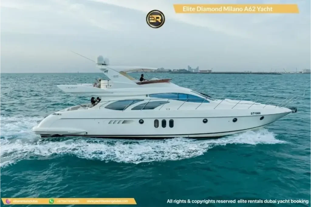 Rent Elite Diamond Milano A62 Yacht in Dubai